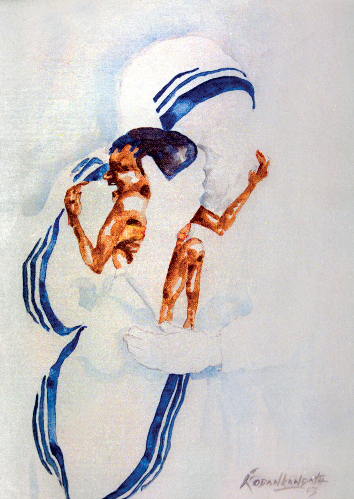 ‘The Mother 1’ titled painting was presented to St Mother Teresa